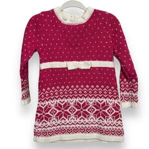 Heirloom by Polly Flinders Pink Sweater Dress Size 9 months